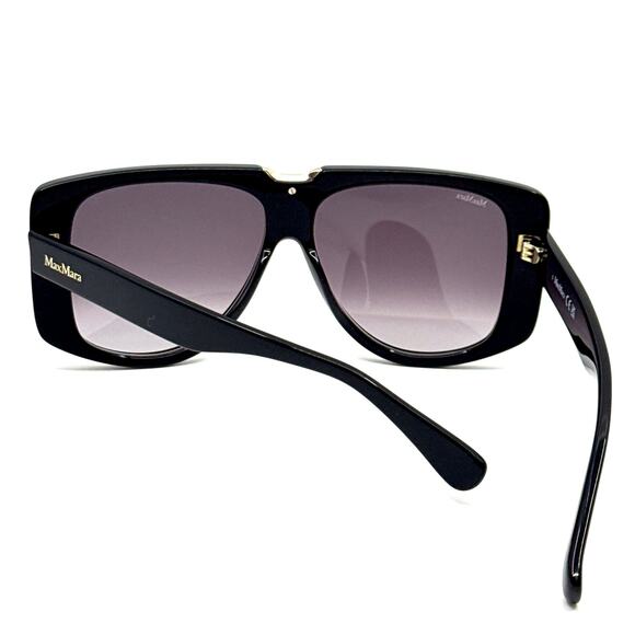 New, MAXMARA Sunglasses Spark1 MM0075 01B Authentic - Picture 12 of 13